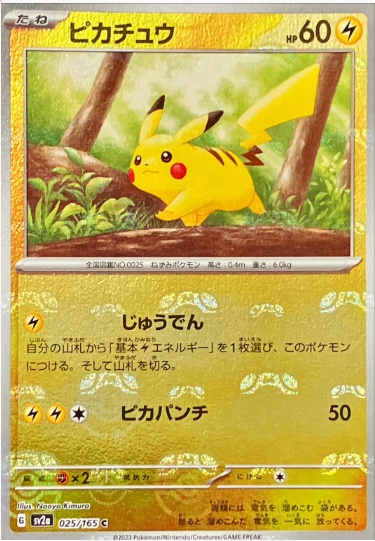 ピカチュウ マスターボールミラー C 025 165
